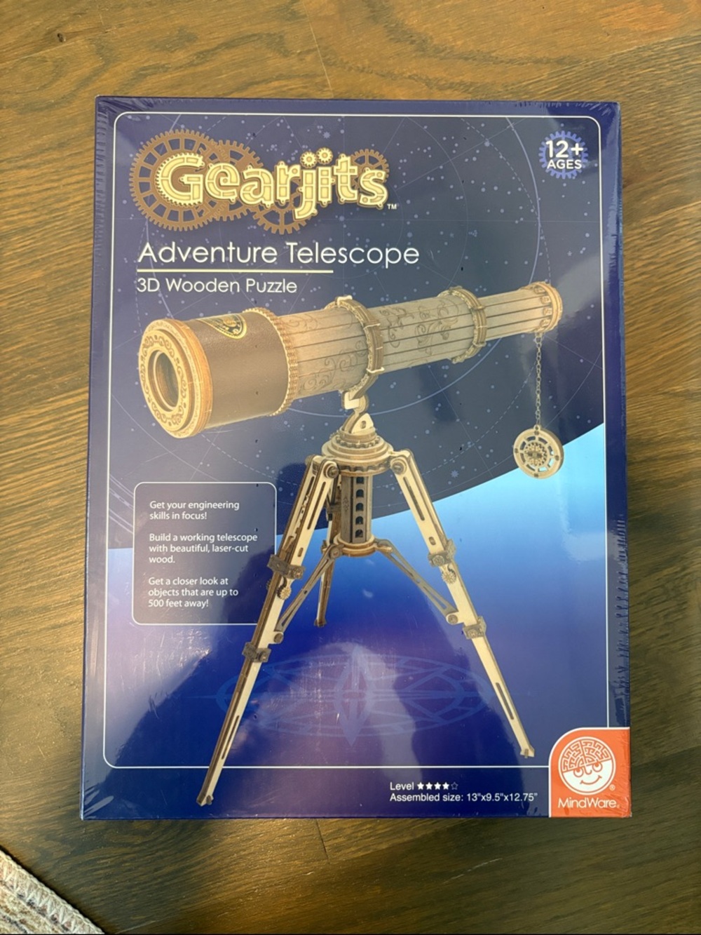New Gearjits Adventure Telescope 3D Wooden Puzzle